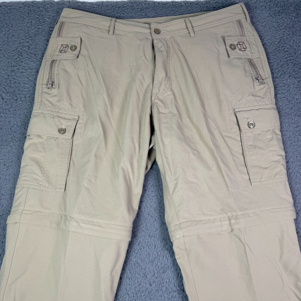 Clothing Arts Pants Mens 38x32 Beige P Cubed Pick Pocket Proof Cargo Pockets